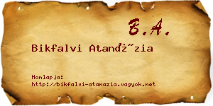 Bikfalvi Atanázia névjegykártya